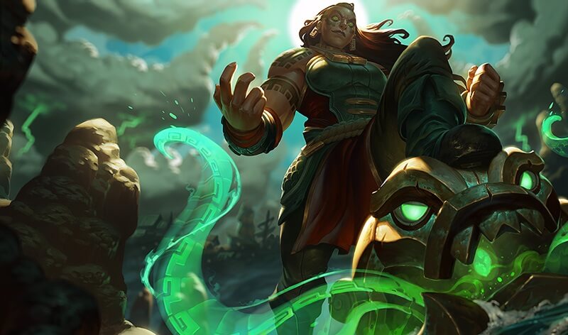 Sức mạnh của Illaoi đến từ những chiếc xúc tu khổng lồ