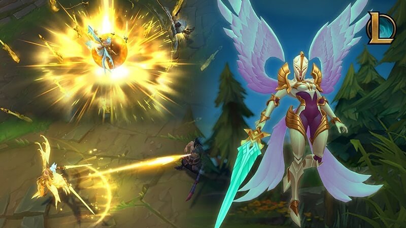 Tướng nữ Liên Minh Huyền Thoại Kayle thiên về sát thương duy trì