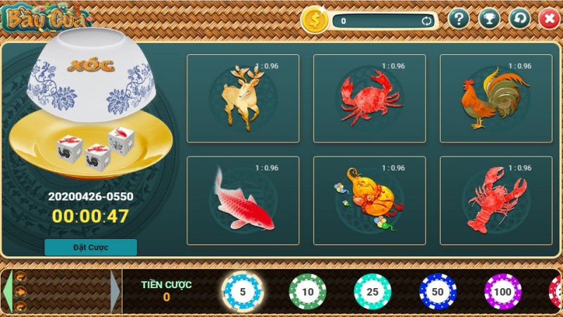 Khái niệm về game bầu cua online