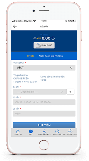 Rút tiền qua Crypto Rút tiền qua Crypto