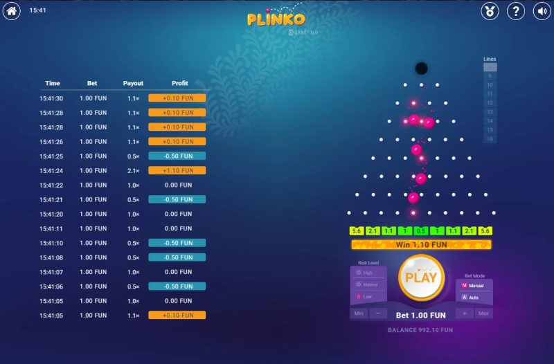 Luật chơi Plinko chi tiết nhất tại bk8