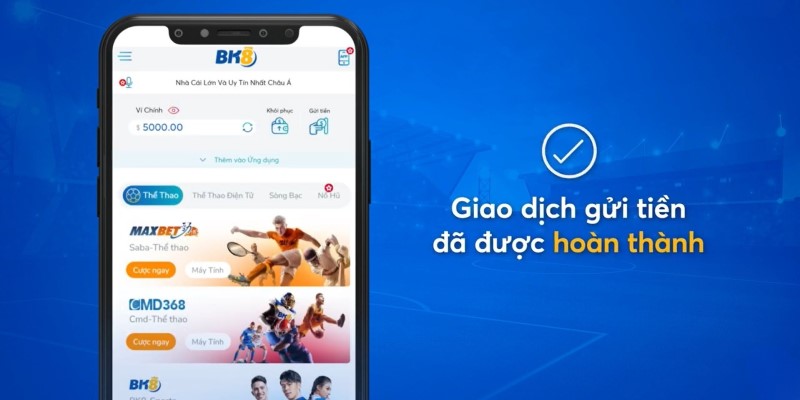 Kiểm tra số tiền trong tài khoản khi giao dịch hoàn thành Kiểm tra số tiền trong tài khoản khi giao dịch hoàn thành