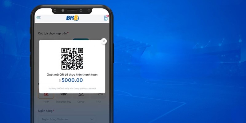 Quét mã bằng app ngân hàng Quét mã bằng app ngân hàng