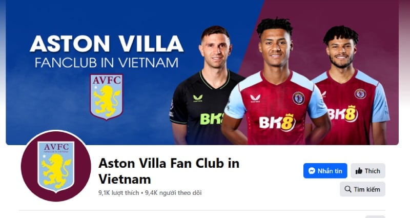 Một loạt trang Fanpage đồng loạt đổi Cover Aston Villa